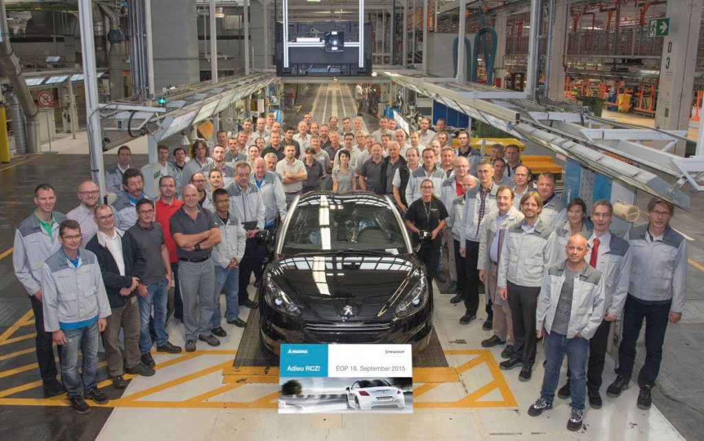 Der letzte Peugeot RCZ verlässt das Produktionsband _ 18.09.2015